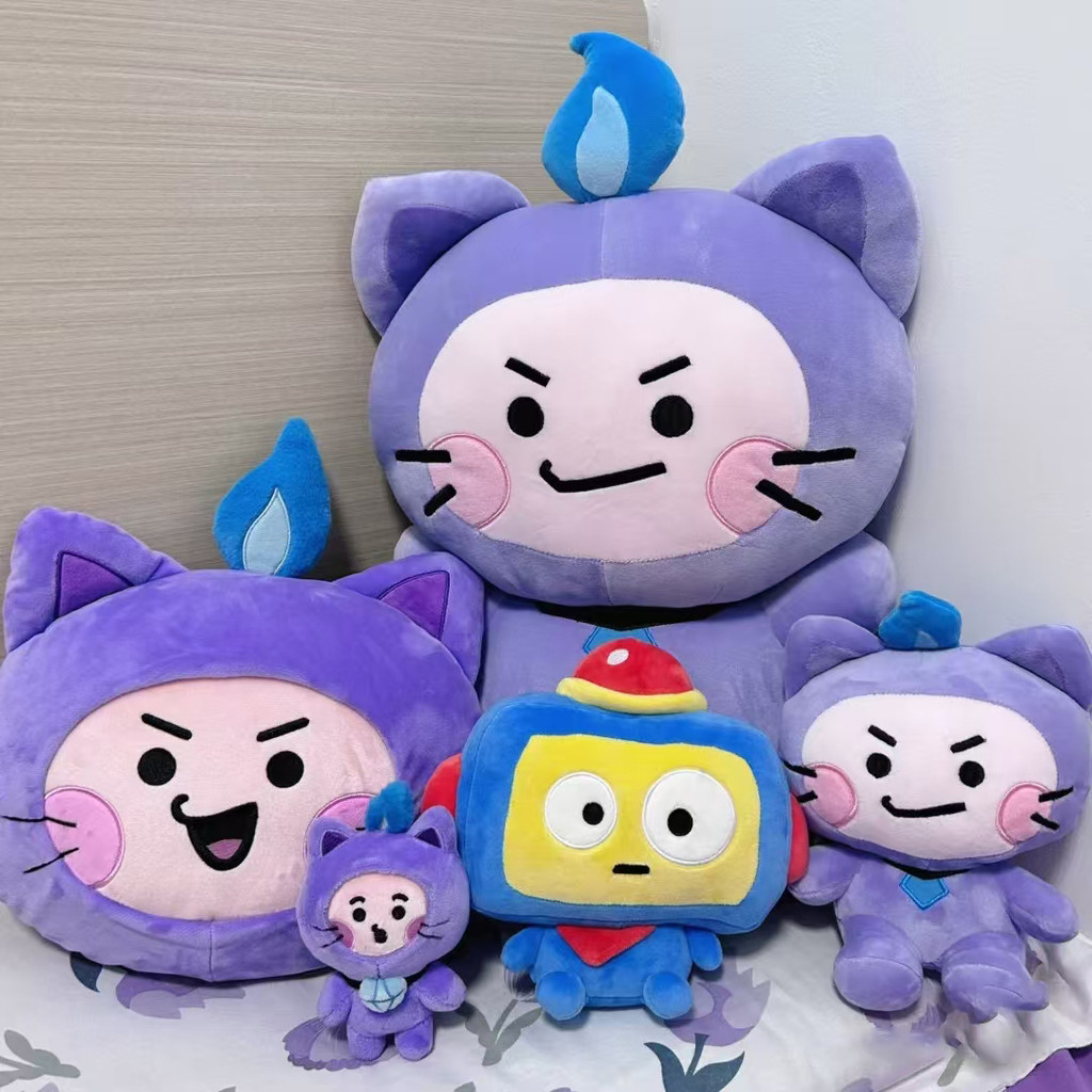 PF TREASURE TRUZ LAWOO HIKUN Robot Mèo ngôi sao năm cánh đồ chơi nhồi bông đồ chơi sang trọng cho trẻ em bé gái