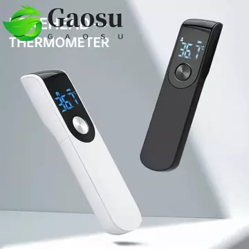 Nhiệt kế hồng ngoại kỹ thuật số GAOSU, Nhiệt kế trán có độ nhạy cao, Màn hình LCD di động Đo chính xác Báo động sốt Nhiệt kế không tiếp xúc Sử dụng tại nhà