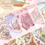 Bộ sưu tập các cảnh thu nhỏ Nhãn dán PET Nhãn dán giấy Scrapbooking Chất liệu，Sticker 3D Dòng Động