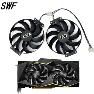 I-New FDC10H12S9-C T129215Quạt Làm Mát GPU SU 6PIN 12V Cho ASUS GTX 1660 1660 Ti Dual EVO OC RTX2070 Quạt Làm Mát Card Đồ Họa- *