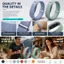 Dây đeo thể thao PYCOU, Dây đeo theo dõi thể dục có thể điều chỉnh bằng silicon, Dây đeo thay thế thiết kế vòng mềm chất lượng cao cho Google Fitbit Air dành cho nam nữ
