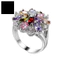 Một thế giới| Phụ Nữ Nhiều Màu Đính Đá Cubic Zirconia Nhẫn Cưới Đính Hôn Trang Sức