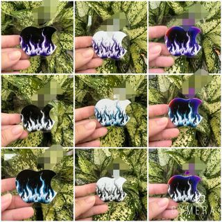 Te sticker táo lửa cao cấp nổi 3D ,dán trang trí đầu xe máy , xe điện ,bám dính cực tốt chống nước , size8cm