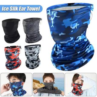 Ngoài trời thoáng khí chống nắng băng lụa thể thao cổ yếm câu cá ngụy trang cổ che mặt nạ đi xe đạp Sport Nam