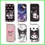 HT3 Sanrio Kuromi Hoạt Hình Dễ Thương Dây Kéo Dài Ví Da PU In Hình Học Sinh Đa Thẻ Đa Chức Năng Túi Đựng Thẻ TH3