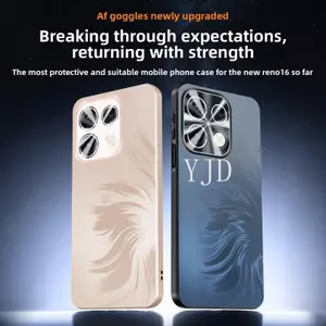 Ốp YJD Cho OPPO Reno16 Pro Mới Nâng Cấp Khung Ống Kính AF Mờ Kim Loại Mặt Sau Chống Rơi Vỏ Điện Thoại