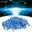 Belleshopp Belleshopp Eujgoov 1000 Chiếc 12 AWG Bộ đầu gia cố cách điện Đầu nối dây đồng Đầu nối dây pin điện (E4009)