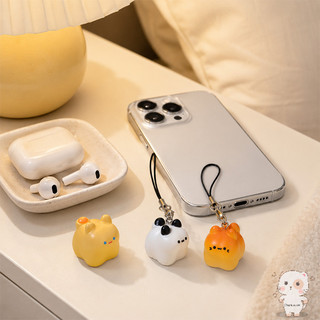【Chamvn】Móc khóa điện thoại hình hoạt hình dễ thương tương thích với mọi loại ốp lưng thiết thực và đa năng. thời trang