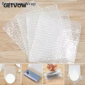 GETVOW 50 Chiếc Túi Bong Bóng Trắng Đệm Có Nhựa PE Bọt Đóng Gói Túi
