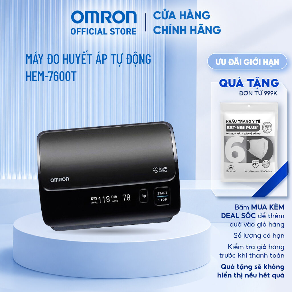 Máy đo huyết áp tự động Omron HEM-7600T