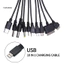 < CarFashion > Cáp Dữ Liệu USB 1 Kéo 10 Phích Cắm Đa Năng Chơi Tương Thích Rộng Rãi Sạc USB Đa Năng Dây Dữ Liệu Cho Gia Đình
