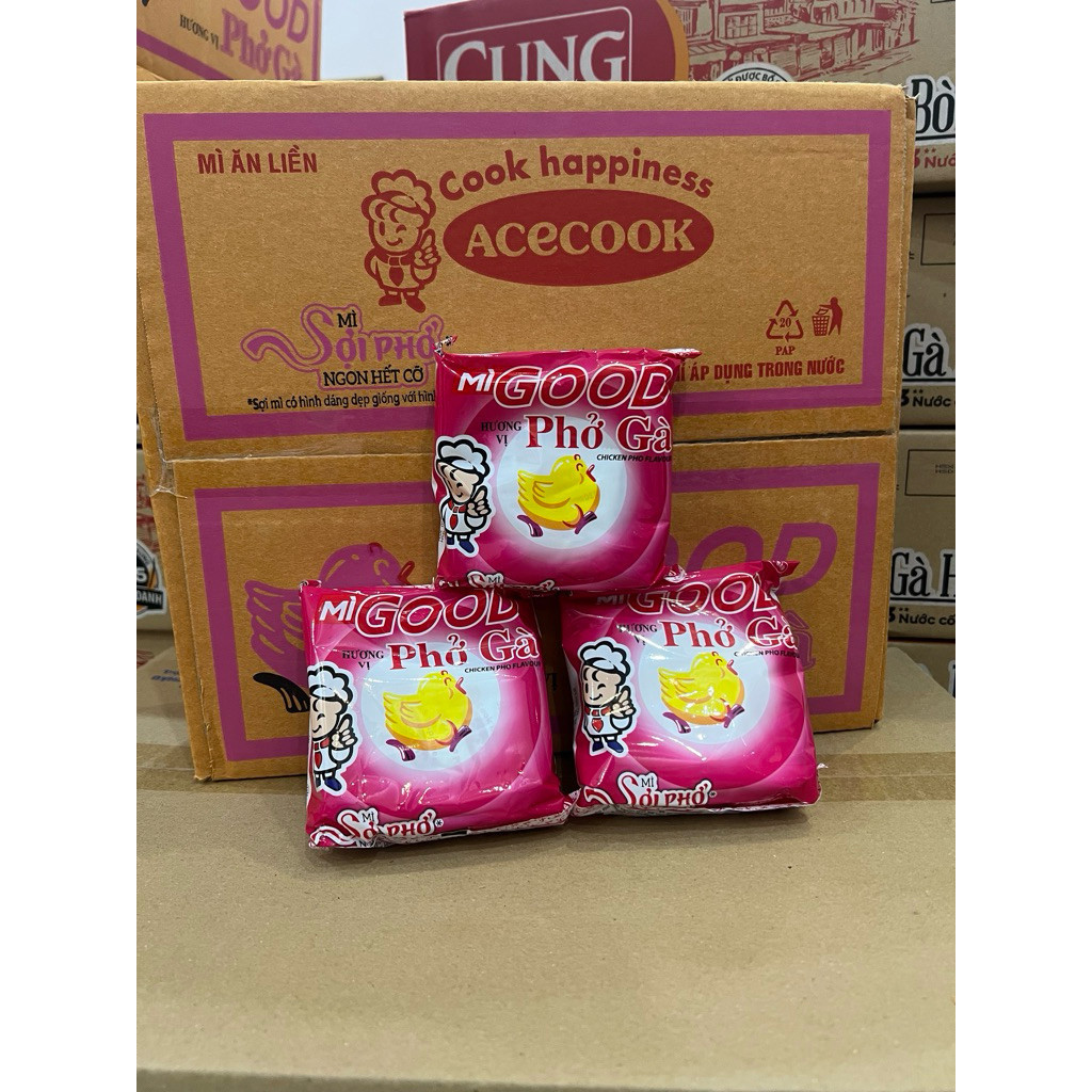 Thùng 30 Gói Phở Good Gà Acecook - Phở Ăn Liền Chính Hãng, Date Mới