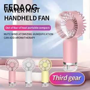 Quạt cầm tay FEDAOG, Máy tạo độ ẩm cầm tay làm mát phun sương để bàn, Quạt cầm tay Mini có thể sạc lại USB tại nhà