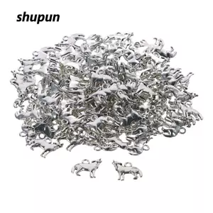 SHUPUN Hợp Kim Động Vật Quyến Rũ, Bạc Hợp Kim Kẽm Sói Quyến Rũ, Sói Quyến Rũ Động Vật Cổ Mặt Dây Bạc Thủ Công Thủ Công Người Yêu
