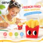 GETVOW French Fries Sharpener, Đồ dùng học sinh Máy mài bút chì sáng tạo, Văn phòng phẩm vui nhộn Phim hoạt hình Sinh viên mài lớp học