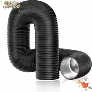 Ống dẫn khí NOTE1, Ống thông hơi máy sấy lá nhôm 6 inch, Ống xả bảo vệ 3 lớp hạng nặng chuyên nghiệp Làm mát ống xả