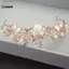 KUZHEN Pha Lê Tiara Vàng Cưới Vương Miện Baroque Kim Cương Giả Tóc HOT