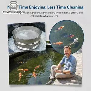 Nhíp Bể Cá Lọc Lưới Thép Không Gỉ Sàng Mật Độ Cao Lỗ Thiết Kế Hiệu Quả Lọc Bể Cá Mảnh Vỡ Nước VN