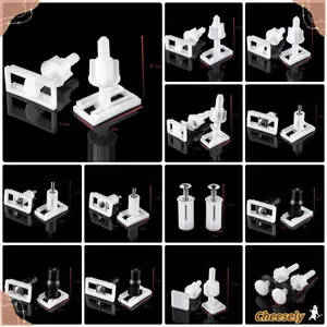 CHEESELY 1 Cặp Vít Sửa Chữa Ghế Nhà Vệ Sinh, Tấm Bọc Ghế Đa Năng Nắp Thay Thế Bản Lề Bu Lông Sửa Chữa, Phụ Kiện Phòng Tắm Phụ Kiện Ghế Ghế Nhựa Vít Vòng Đệm