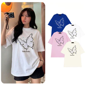 （Giao hàng 24h）Angela Áo thun tay lỡ form rộng unisex ANGELA ATL431