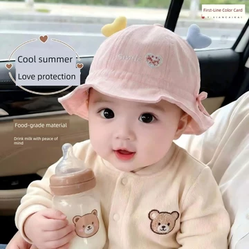 Mũ cho trẻ em bé trai mũ xô cho trẻ em Mũ trẻ em Mùa hè mỏng 2026 Kem chống nắng ngoài trời Bé trai và Bé gái Mũ ngư dân Mũ 3-24 tháng Mũ che nắng dễ thương