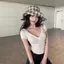 Áo Thun Nữ Tay Ngắn Cổ Tim Kiểu Xoắn Ngực - - Hieuvy Botique