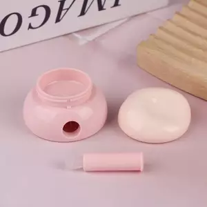 3.5g Mini Mỹ Phẩm Lọ Rỗng Chậu Trang Điểm Chăm Sóc Da Hộp Kem Mặt Hộp Son Dưỡng Môi Có Thìa Silicon Chai Có Thể Đổ Lại