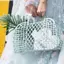 Túi Tote Đi Biển Chống Thấm Nước Dung Tích Lớn Thạch Rỗng Giỏ Di Động Cho Phòng Tắm Tắm Phòng Tập Gym Dã Ngoại Mua Sắm Tạp Hóa [VN]