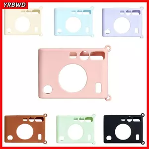 Camera tức thì YRBWD, Vỏ bảo vệ kết cấu bằng da silicon, Phụ kiện máy ảnh chống mài mòn mềm chất lượng cao cho Fujifilm Instax Mini EVO