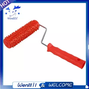 Con lăn vẽ tranh giọt mưa dập nổi 7 inch có tay cầm bằng nhựa để trang trí tường