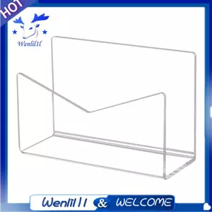Hộp đựng thư Acrylic Mặt bàn sắp xếp thư, Hộp đựng thư cho bàn làm việc Hộp đựng phong bì Thư Sắp xếp cho văn phòng tại nhà Dễ sử dụng 15,3x10.1x6cm