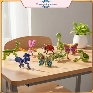 ĐIỆN 25 Chiếc 3D Xếp Hình Thẻ Đồ Chơi Động Vật Khủng Long Máy Bay Côn Trùng Ghép Hình Áo Cho Trẻ Em Giáo Dục Mầm Non.