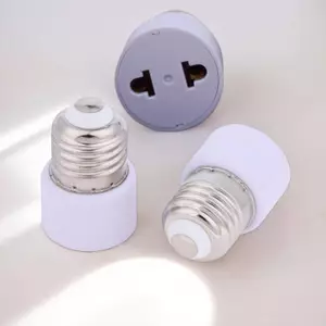 Maybest 1 Chiếc Đèn Soet US / EU Không Có Ánh Sáng Thực Tế Trắng E27 Cắm Bóng Đèn Giá Đỡ Bóng Đèn Chân Đế Adapter DIY Phụ Kiện {VN}