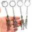 HFTOY Đầu Lâu Móc Khóa Punk Đa Nối Xương Móc Khóa Xe Quyến Rũ Gothic Kinh Dị Mặt Dây Chuyền Halloween Đầu Ma Trang Sức Cặp Đôi Quà Tặng ~