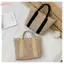 HFSHY Kết Hợp Túi Xách Dệt Thân Thiện Với Môi Trường Mùa Hè Thời Trang Thường Ngày Rơm Blend Tote Cho Bé Gái Ngoài Trời Ngày Lễ Du Lịch VN