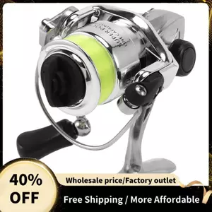 Mini 100 Túi Câu Cá Câu Cá Cuộn Nhỏ 4.3: 1 Bánh Xe Kim Loại Pesca Cuộn Nhỏ