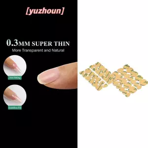 240 CÁI Băng dính nghệ thuật làm móng tay giả hai mặt chống thấm nước Keo Stier DIY Mẹo giả móng tay Acrylic Dụng cụ trang điểm Gel làm móng tay