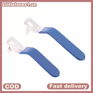 Littleloves1 1 Tay Cầm Van Tay Cầm Tay Sắt Mạ Chrome Thay Thế Quý Xoay Bằng Nhựa Màu Xanh Cho DN20 Van Bi VN