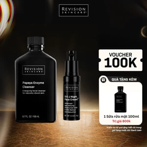 Combo Kem Dưỡng Trẻ Hóa REVISION SKINCARE D·E·J Night Face Cream 14g Và Sữa Rửa Mặt Sạch Sâu 198ML