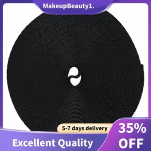Băng vải Nylon 10 thước màu đen Dây đeo đa năng (25mm) Chiều rộng