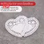 100x4 Inch Trắng Trái Tim Tình Yêu Giấy Ren Doilies Doily Để Làm Thẻ Thêu Sò