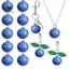 Nhựa Trang Sức Thủ Công 10 Chiếc 3D Quả việt quất Trái Cây Quyến Rũ Bluberry Cho Vòng Tay Bông Tai Mặt Dây Chuyền