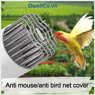 DWELLCO Tấm thoát nước sàn ban công tròn chống tắc, thép không gỉ, nắp ống ngoài trời, dịch chuyển lớn, lắp ống mưa