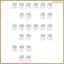 150 Chiếc Acrylic Thêu Flos Thả, Trong Suốt Thêu Chỉ Sắp Xếp Slim Flos Bobbins - Sợi Bobbins