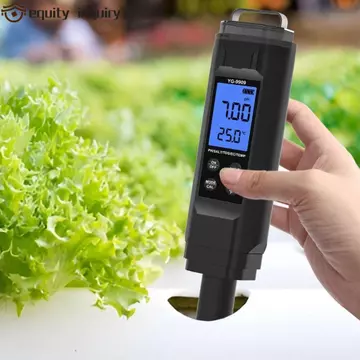 EQUITY INQUITY Bút thử nước gia đình, Máy đo chất lượng nước đa chức năng 5 trong 1, Màn hình kỹ thuật số LCD chống nước có độ chính xác cao Máy đo PH kỹ thuật số Phòng thí nghiệm thực vật