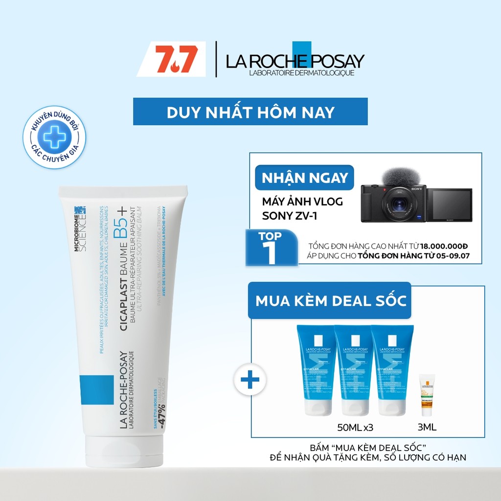 Kem Dưỡng Ẩm & Phục Hồi Đa Năng La Roche-Posay Cicaplast Baume B5+ giúp phục hồi da sau 1 lần sử dụng - phiên bản 100ml