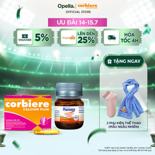 Bộ 1 Thực Phẩm Bảo Vệ Sức Khỏe Pharmaton Vitality + 1 Thực phẩm bảo vệ sức khỏe Corbiere Calcium Plus
