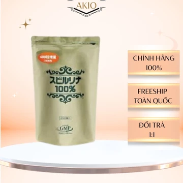Tảo xoắn túi spirulina 2400 viên, tảo xoắn spirulina Nhật Bản dạng túi, tảo biển Nhật Bản