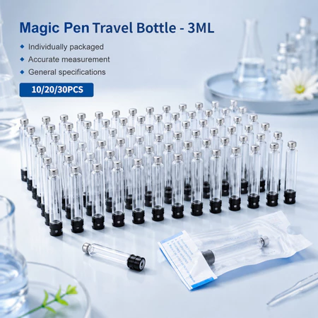 Chai du lịch thủy tinh cho đồ vệ sinh Hộp đựng du lịch 3ML Chai du lịch nhỏ cho bút trang điểm V1 / V2