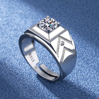 Men's 925 Silver Wedding Ring by clshop_01